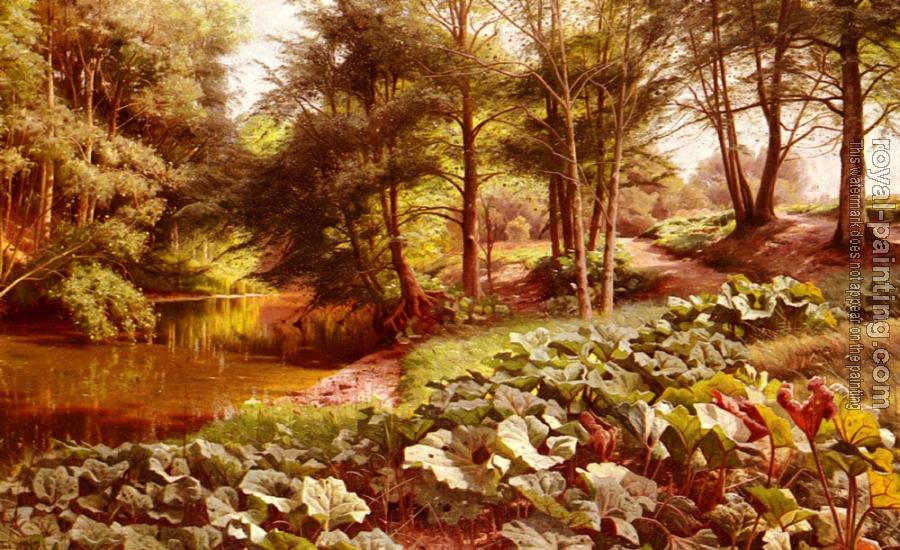 Peder Mork Monsted : The Path On The River's Edge